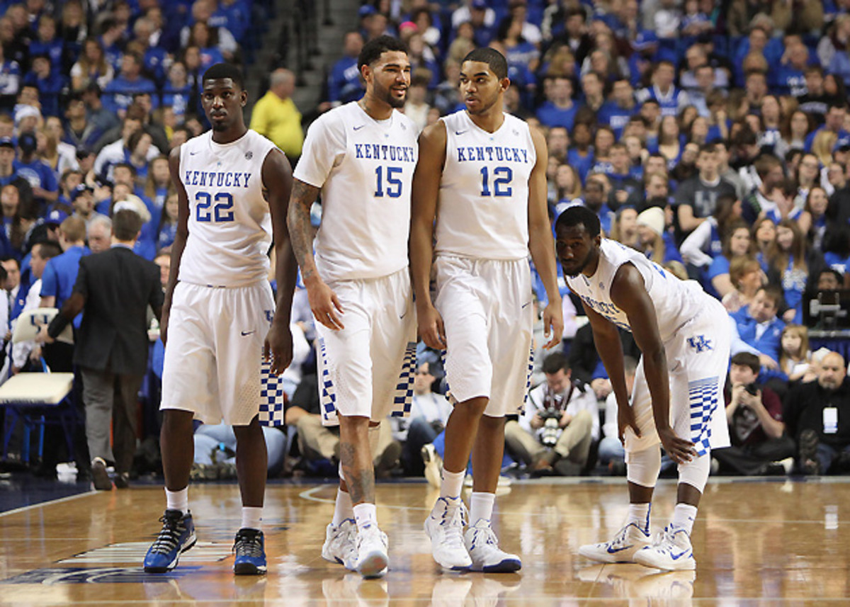 Kentucky's frontcourt is undergoing changes with Alex Poythress (22) out for the season and Willie Cauley-Stein (15) emerging as a player of the year candidate.