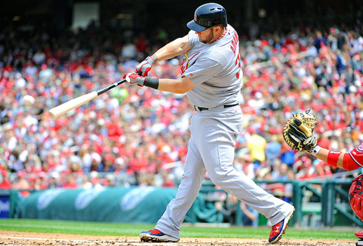 Matt Adams has been working on his hitting to beat the defensive shift many teams deploy against him.
