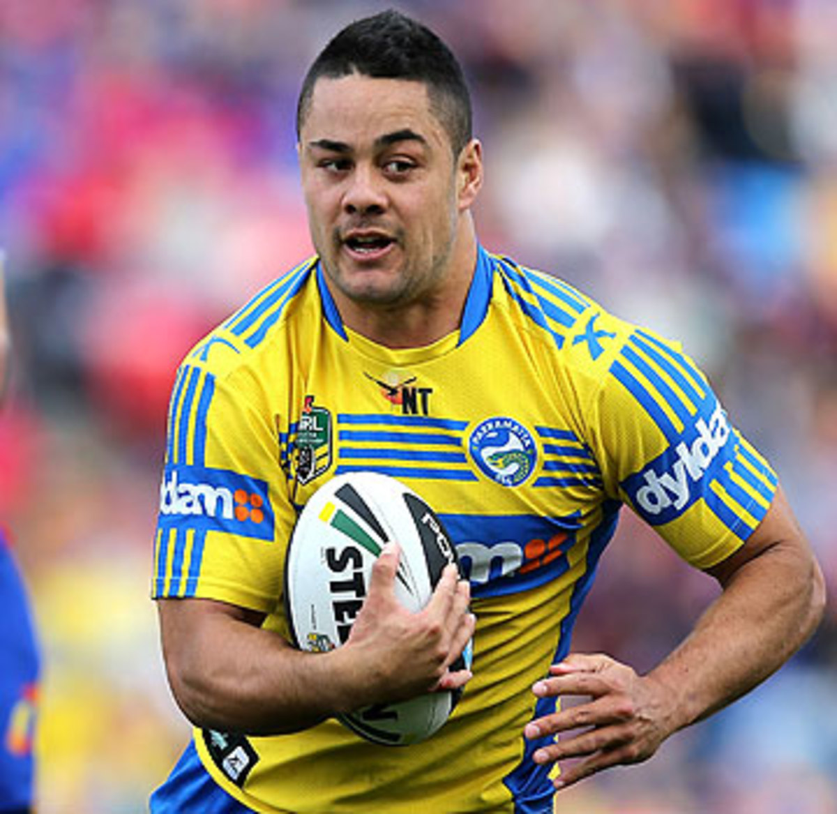 The 26-year-old Jarryd Hayne is 6-2 and 220 pounds and seeking a new career path in the NFL. (Ashley Feler/Getty Images)