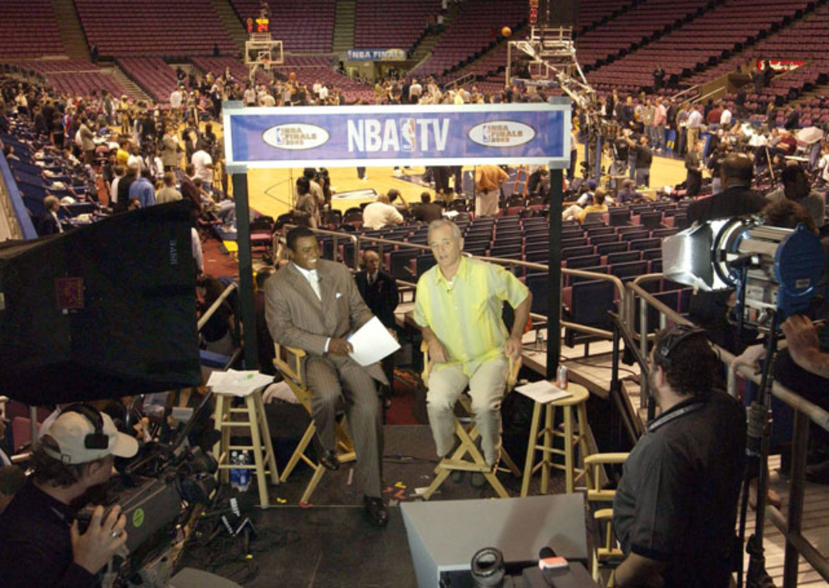 Ahmad Rashad and Bill Murray