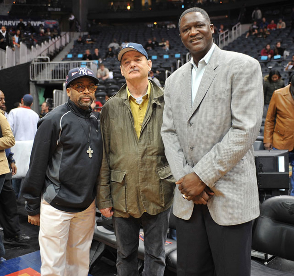 Spike Lee, Bill Murray and Dominique Wilkins
