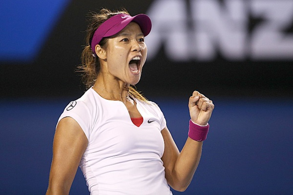 Once again, Li Na is a set away from the Australian Open title. (Clive Brunskill/Getty Images)