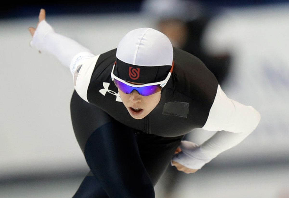 Maria Lamb will compete in her third Olympics after finishing first in the 5,000 meters in the U.S. Speedskating trials in Utah.