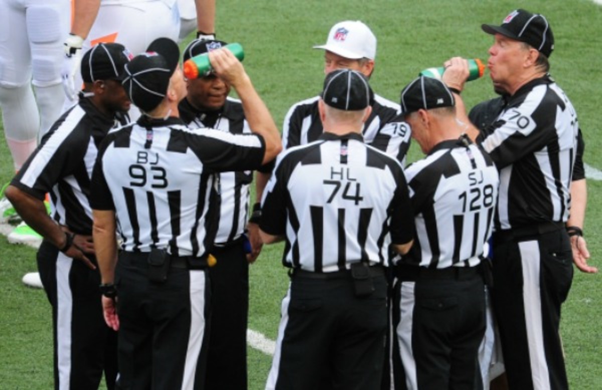 The NFL has used seven-man officiating crews since 1978. (Scott Cunningham/Getty Images)