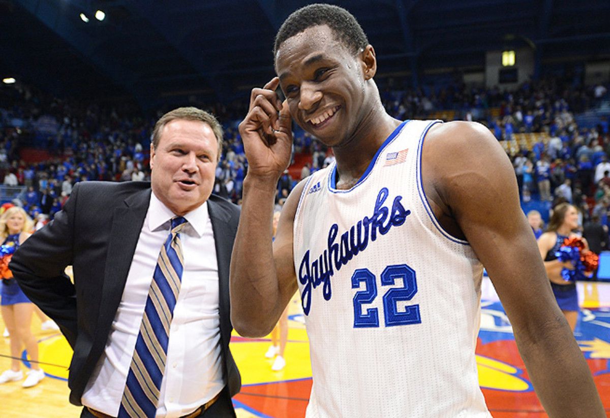 Seth's Big 12 Coach of the Year, Bill Self (L), and Freshman of the Year, Andrew Wiggins.