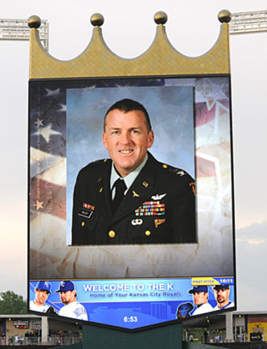 The Royals honored Col. John McHugh a few weeks after he was killed in Afghanistan in 2010.