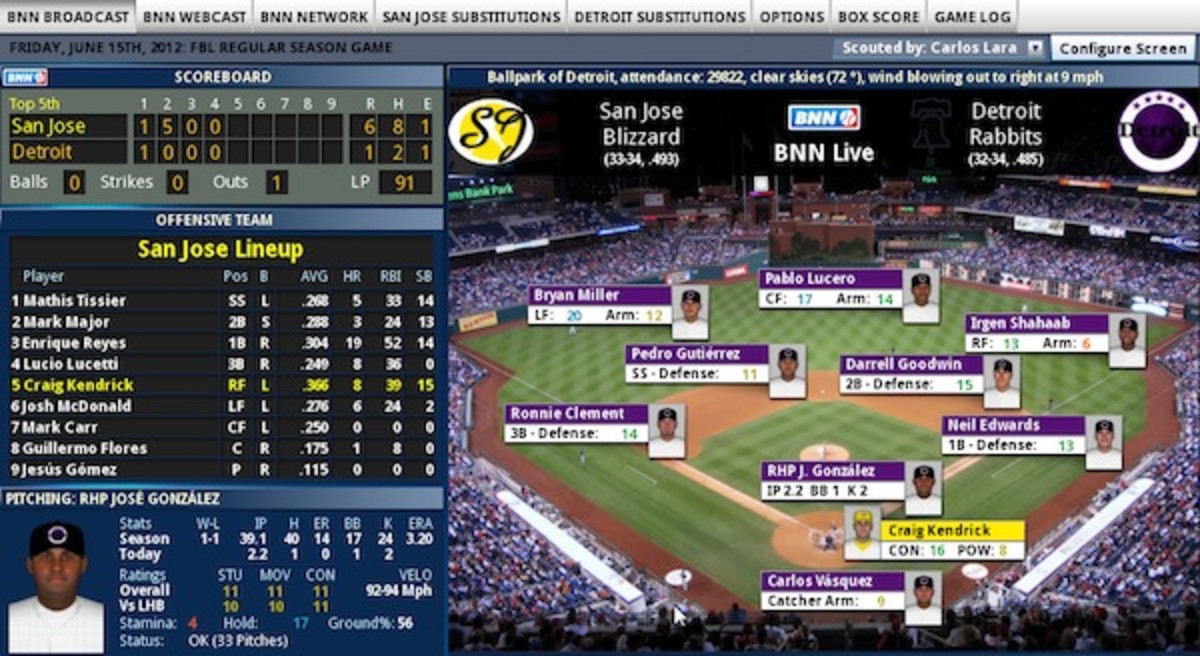 Out of the park baseball 20 gameplay