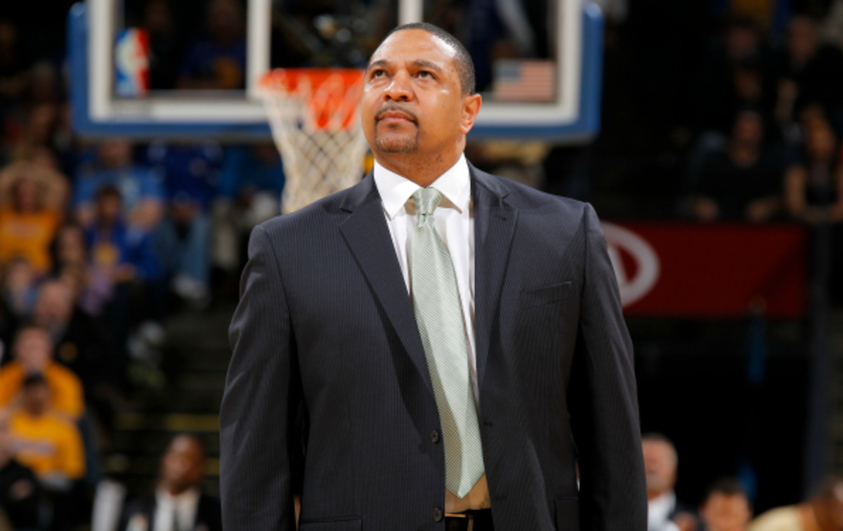 Mark Jackson has one year left on his contract with the Golden State Warriors. (Rocky Widner/National Basketball/Getty Images)