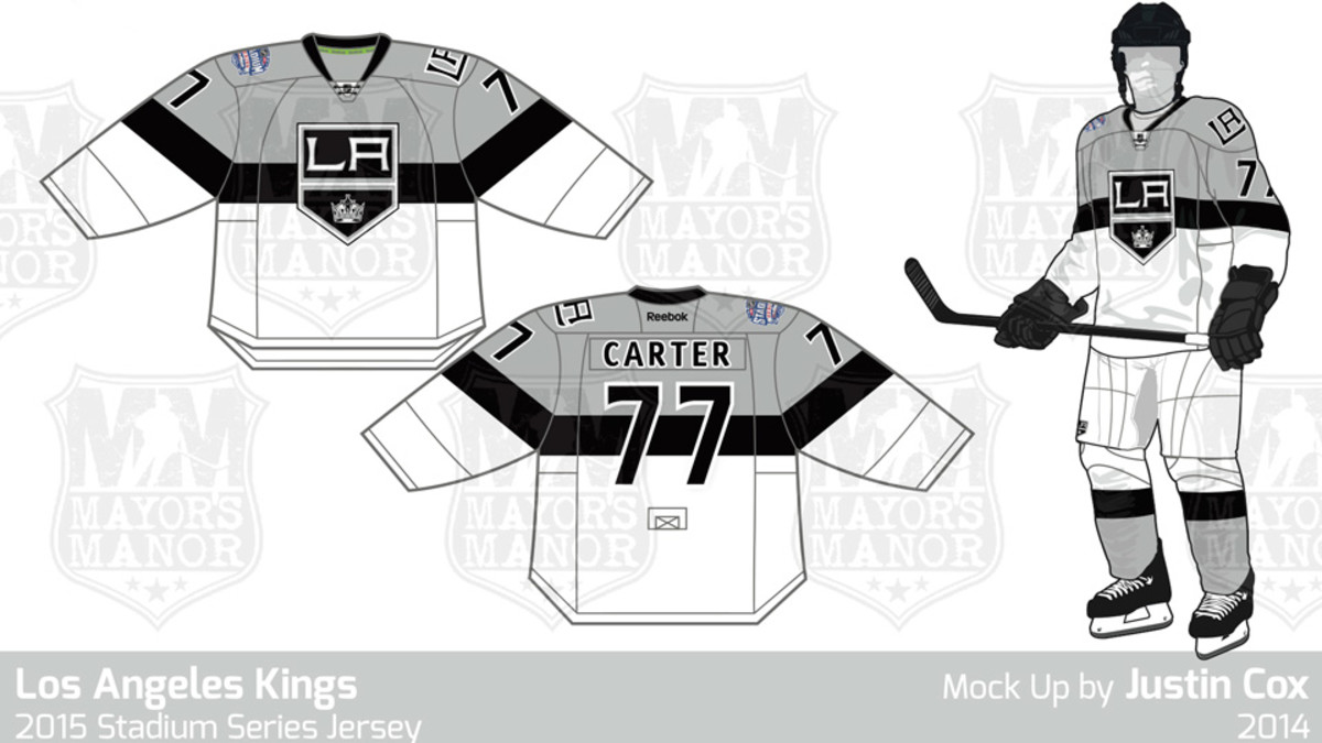 Did the Kings' jerseys for the upcoming Stadium Series game