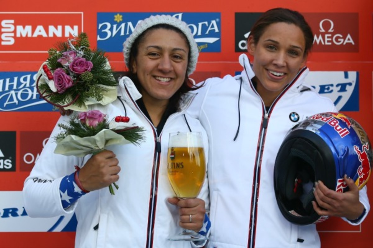 Lolo Jones (right) (Christof Koepsel/Getty Images)