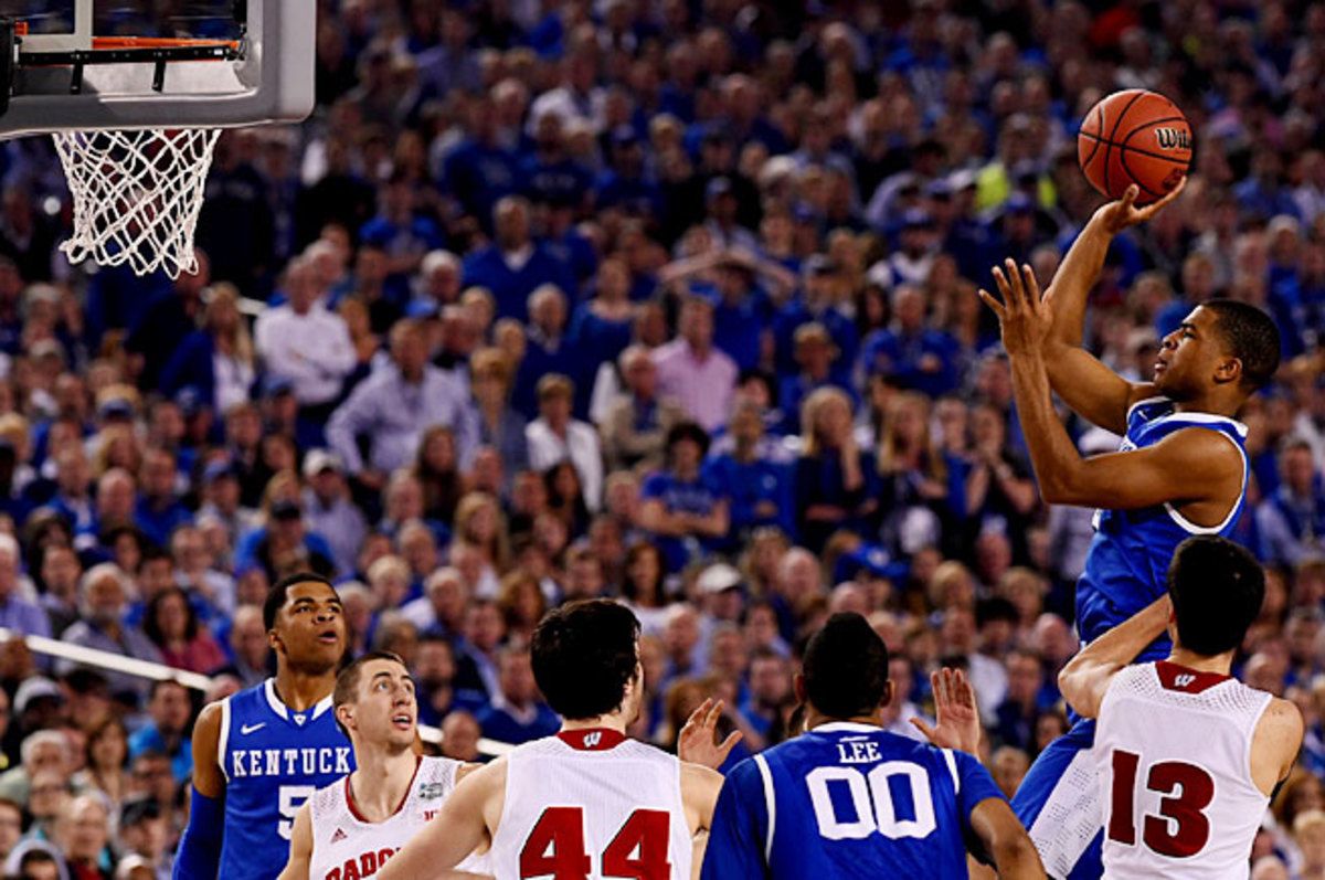 The heroics of Aaron Harrison have helped Kentucky rise above some stiff competition and reach its second title game in three years.