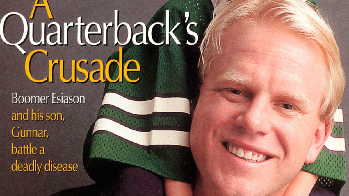 Former NFL quarterback Boomer Esiason recorded a video message for Sports I...