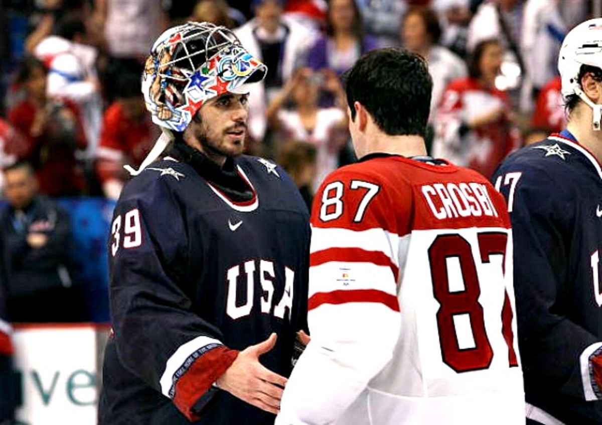Ryan Miller and Sidney Crosby