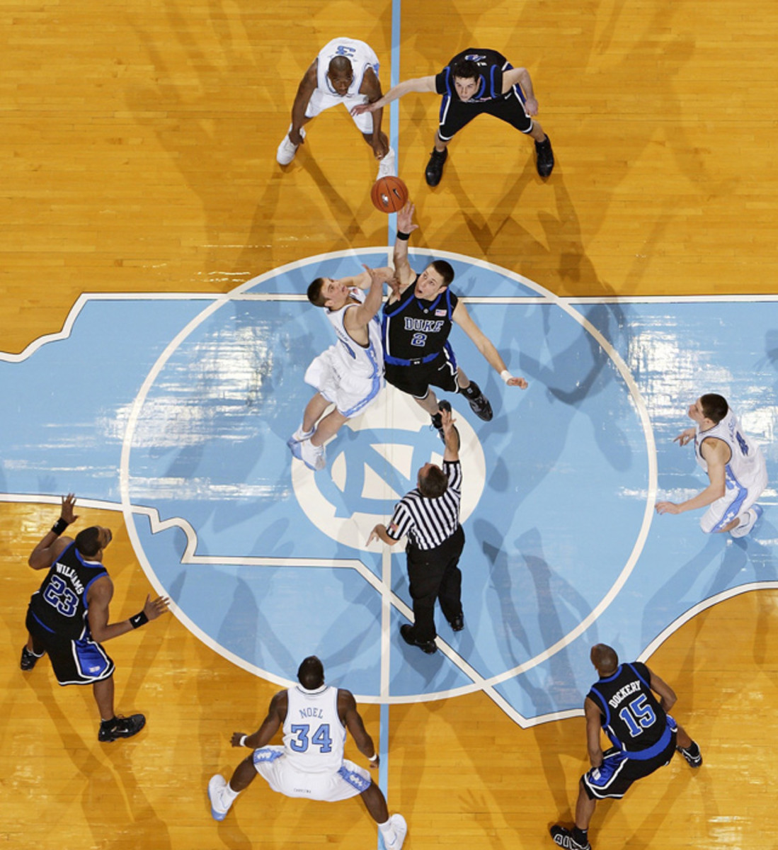 Josh McRoberts and Tyler Hansbrough