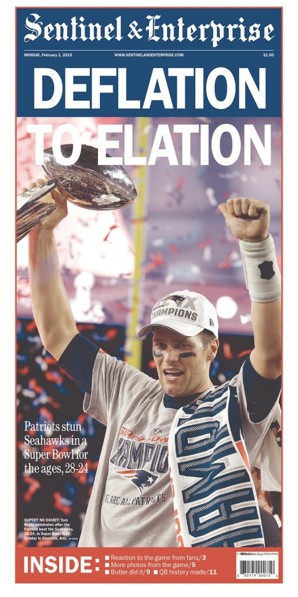 new england patriots front page