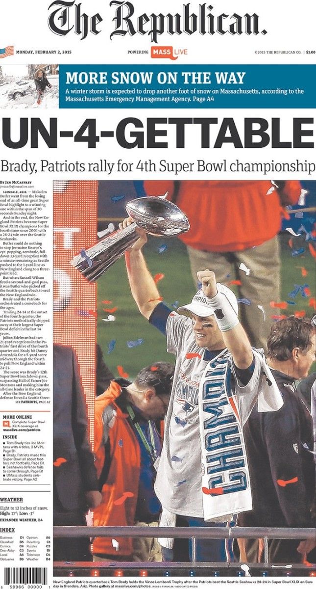 front page headline