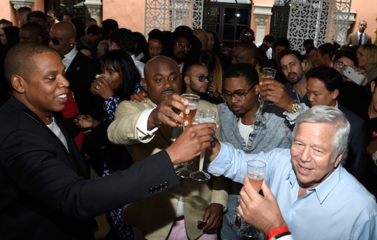 robert kraft jay-z grammys brunch