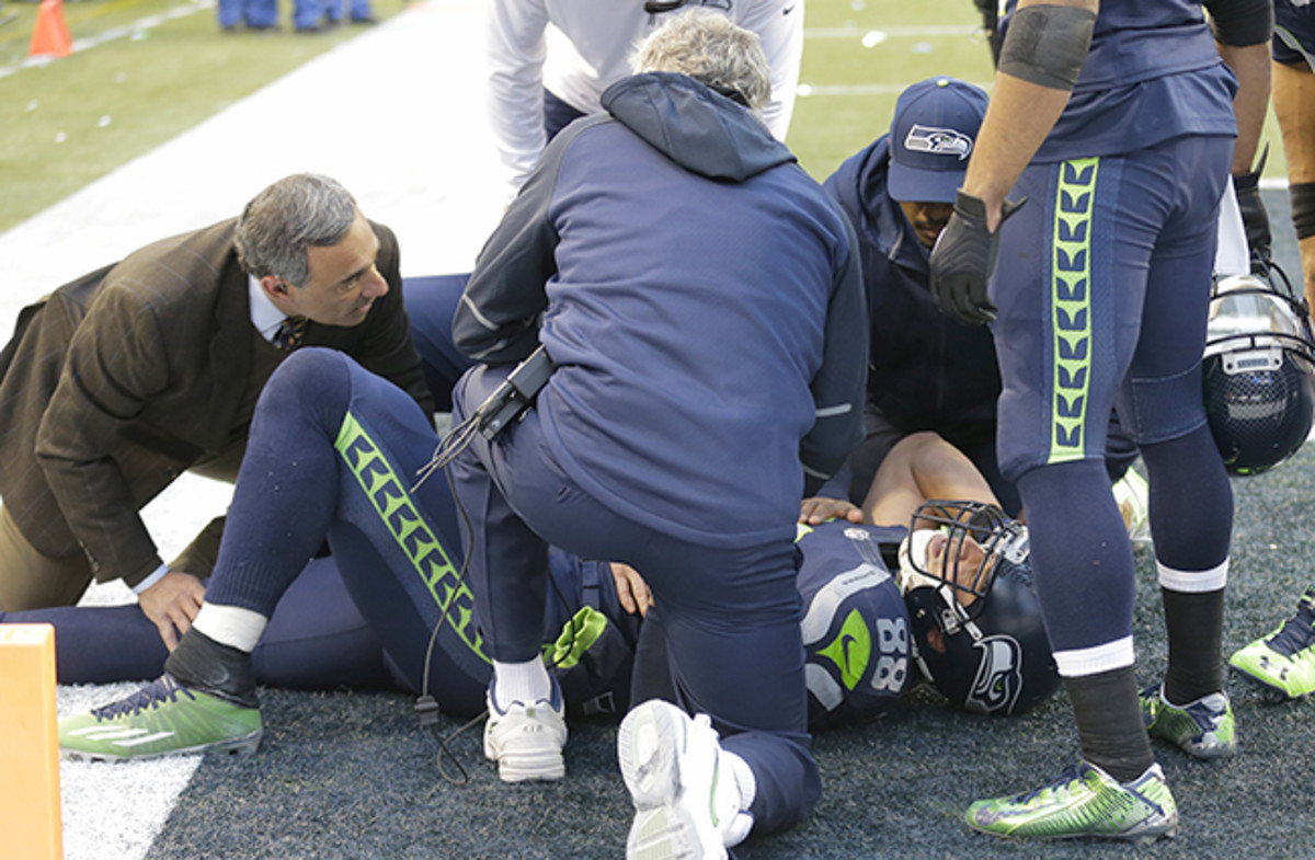 The Seahawks were dealt another blow when Jimmy Graham went down with a season-ending knee injury during the fourth quarter.