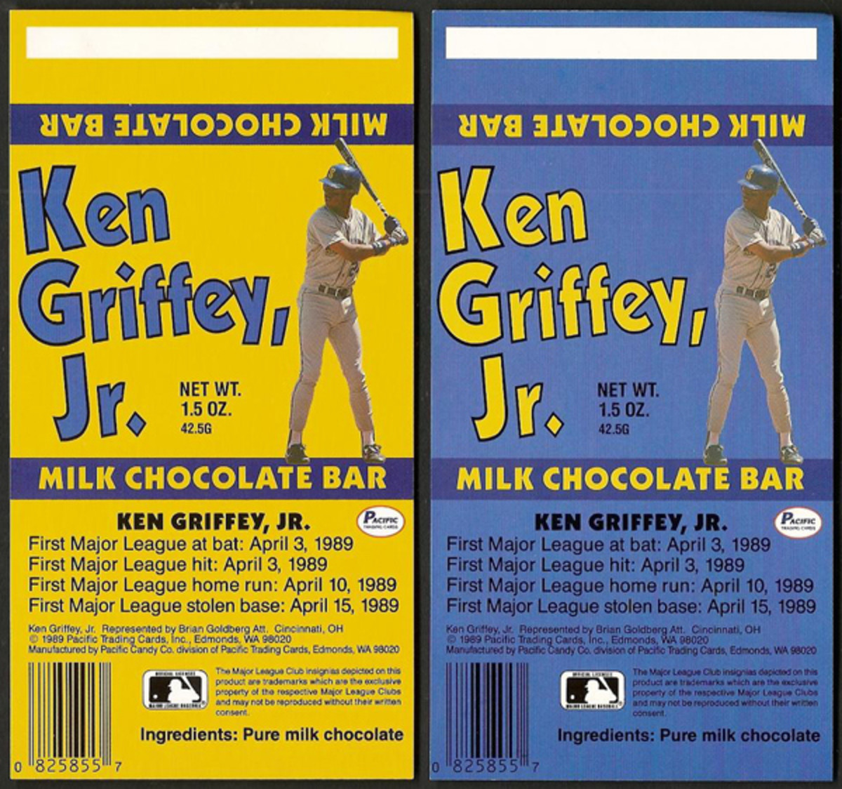 Ken Griffey, Jr. milk chocolate bar