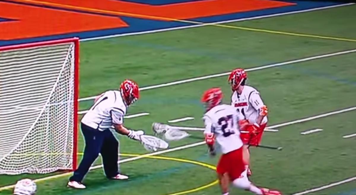 Video Syracuse lacrosse pulls off amazing hidden ball trick Sports