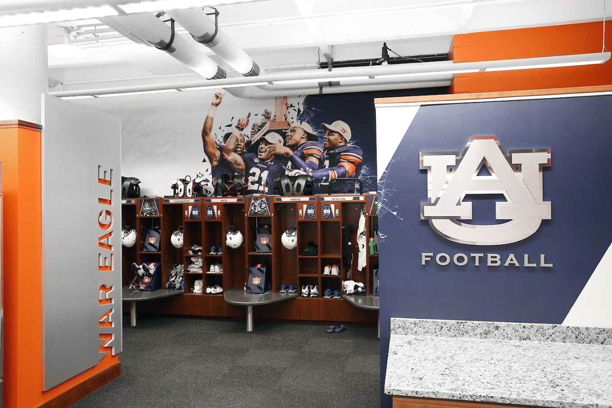 Auburn football locker room redesign - Sports Illustrated