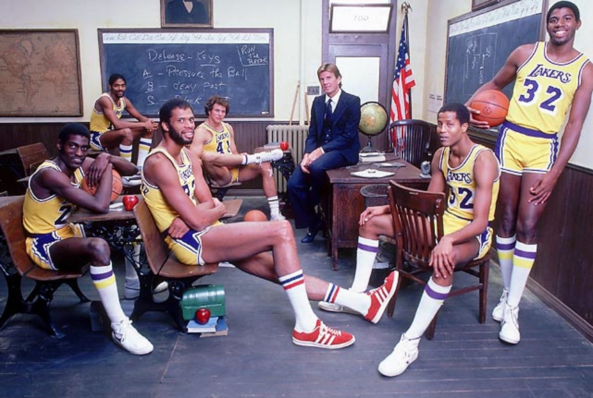 The NBA Goes Back To School Team portrait in 1981.