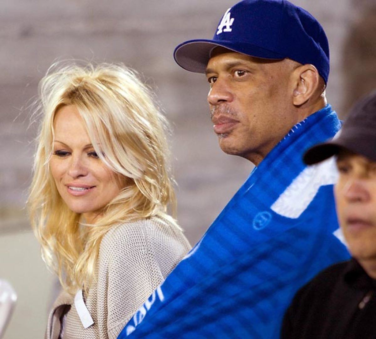 Kareem with Pamala Anderson in 2008.