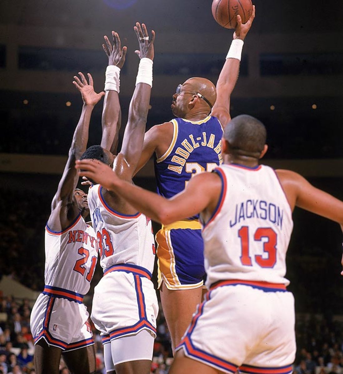 Kareem against the Knicks in 1988.