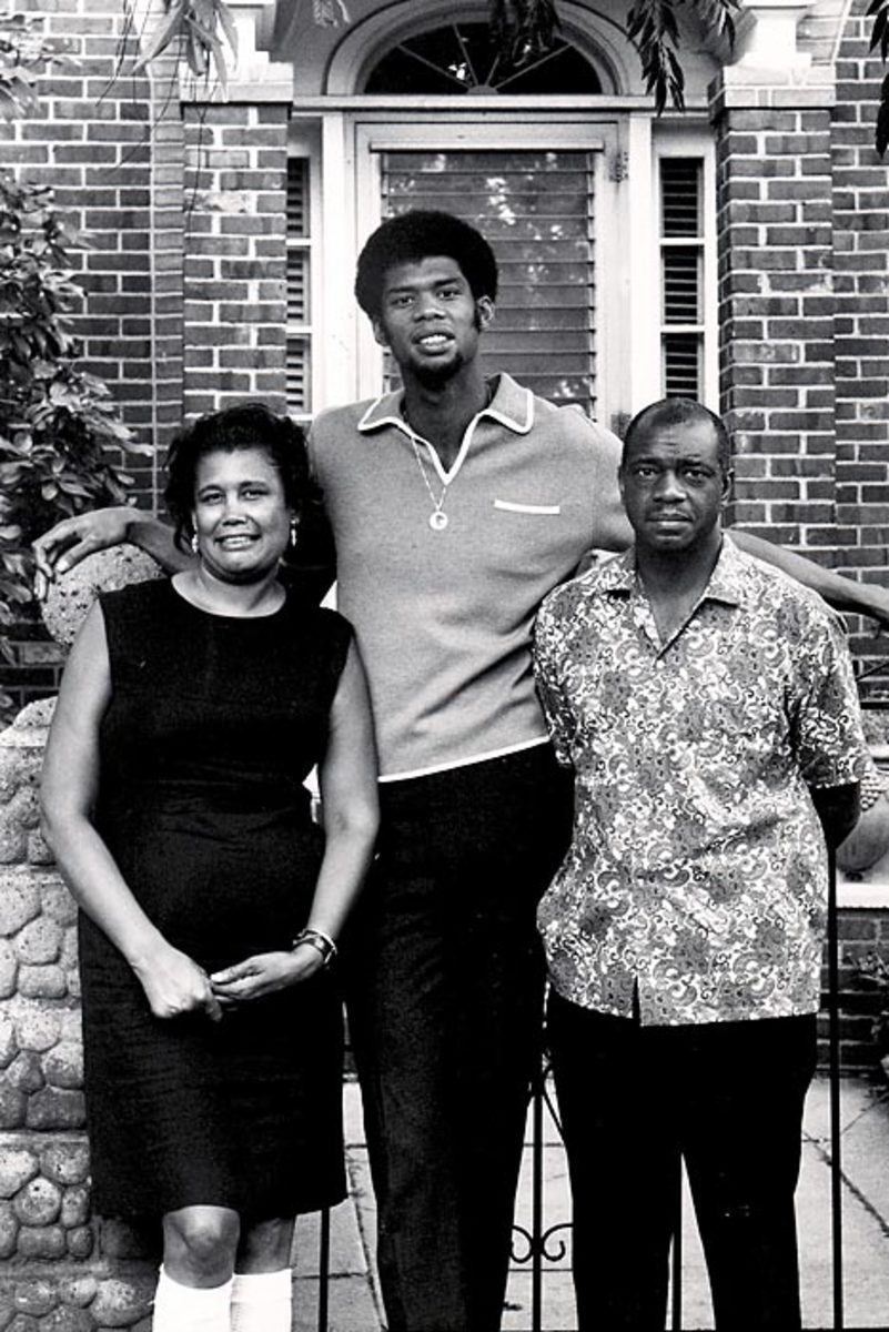 Kareem with this parents in 1969.