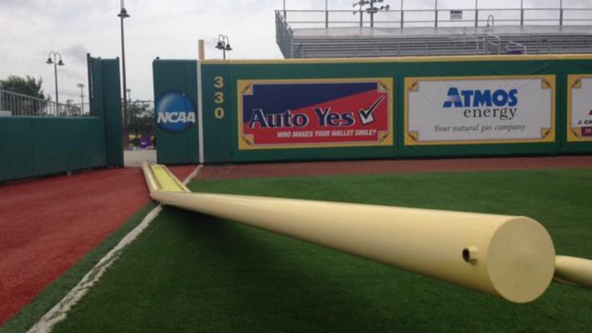 LSU baseball field's foul poles destroyed by storm Sports Illustrated