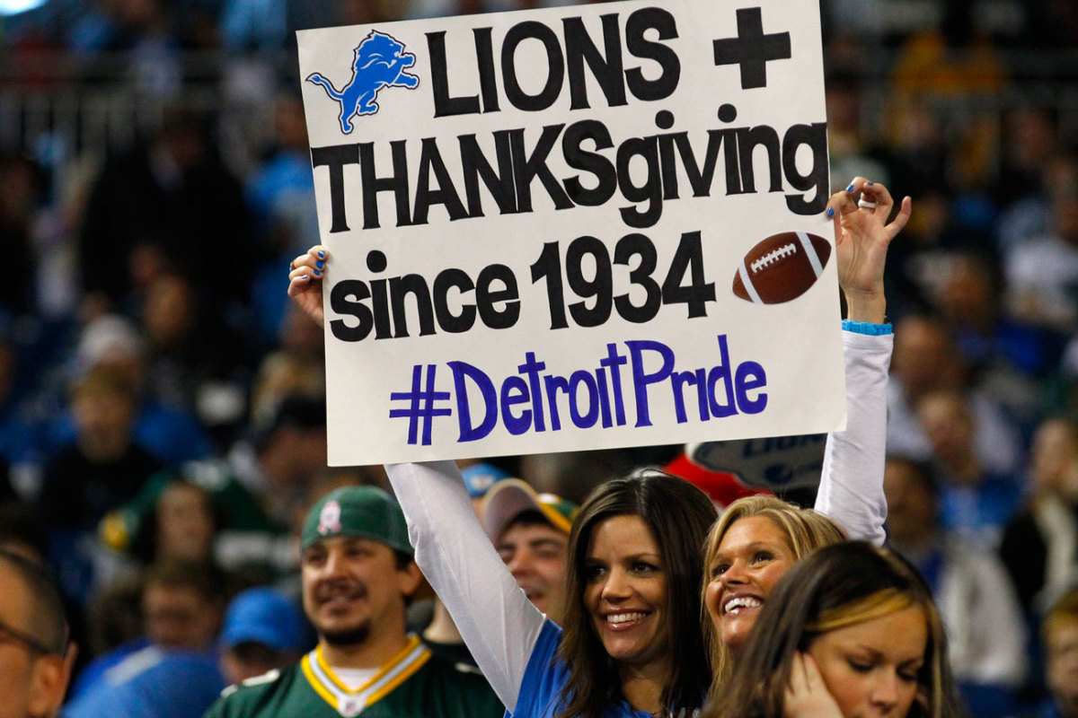detroit lions thanksgiving