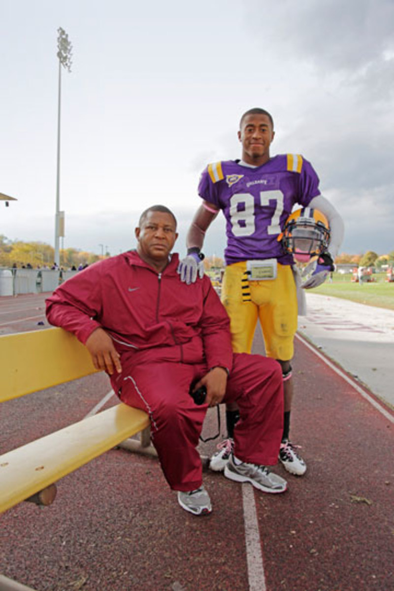 Emanuel King and his son, Cole. (Michael J. LeBrecht II/1Deuce3 Photography)