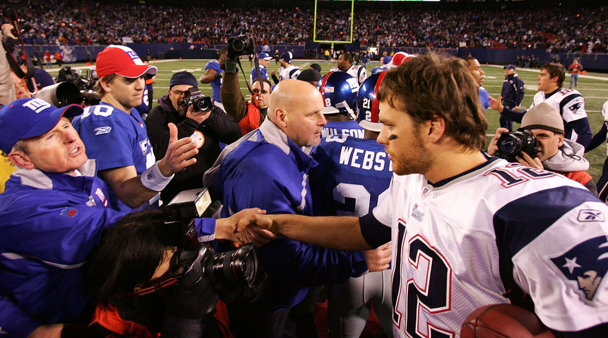 Brady, Manning and Coughlin will meet again on Sunday afternoon in New Jersey.
