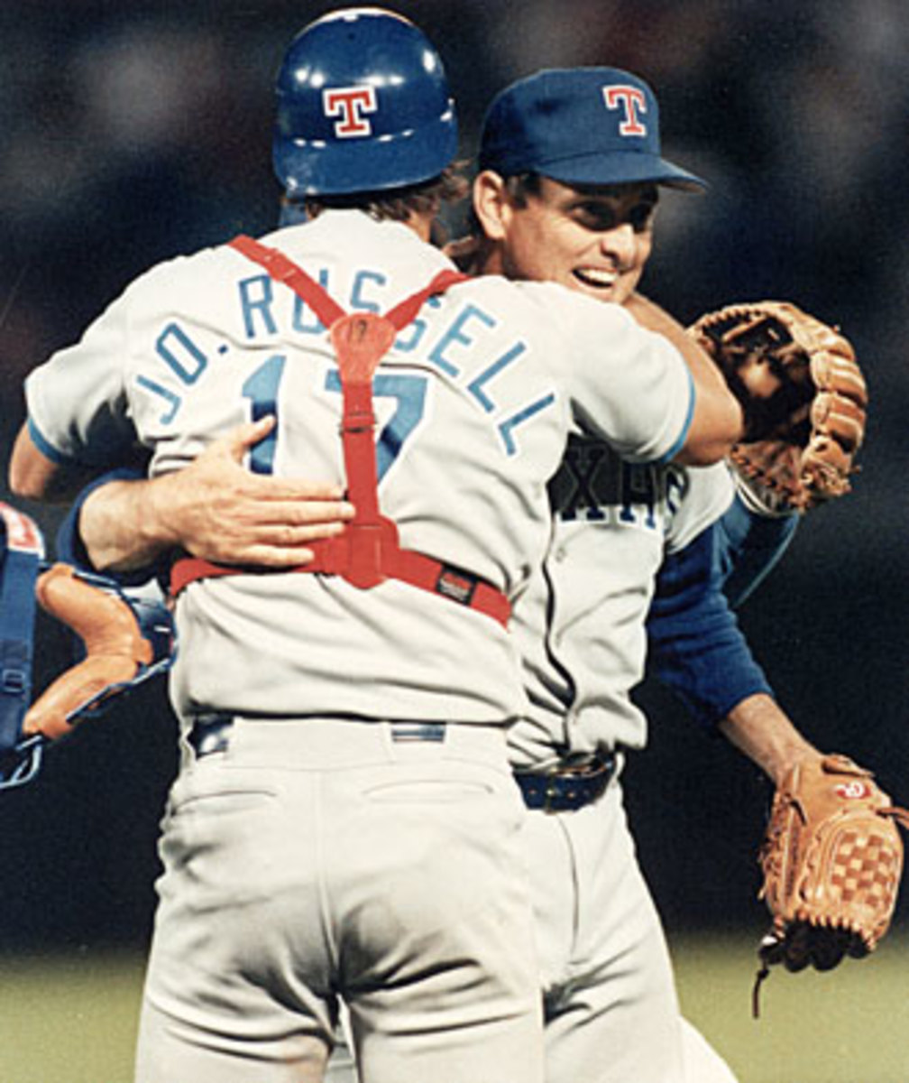 The first time John Russell caught Nolan Ryan turned out to be Ryan's sixth career no-no.