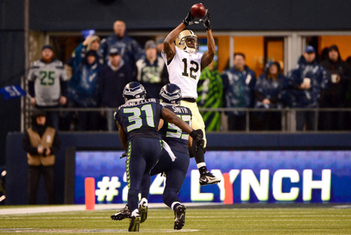 Marques Colston has made a living working the seams. (Robert Beck/Sports Illustrated)