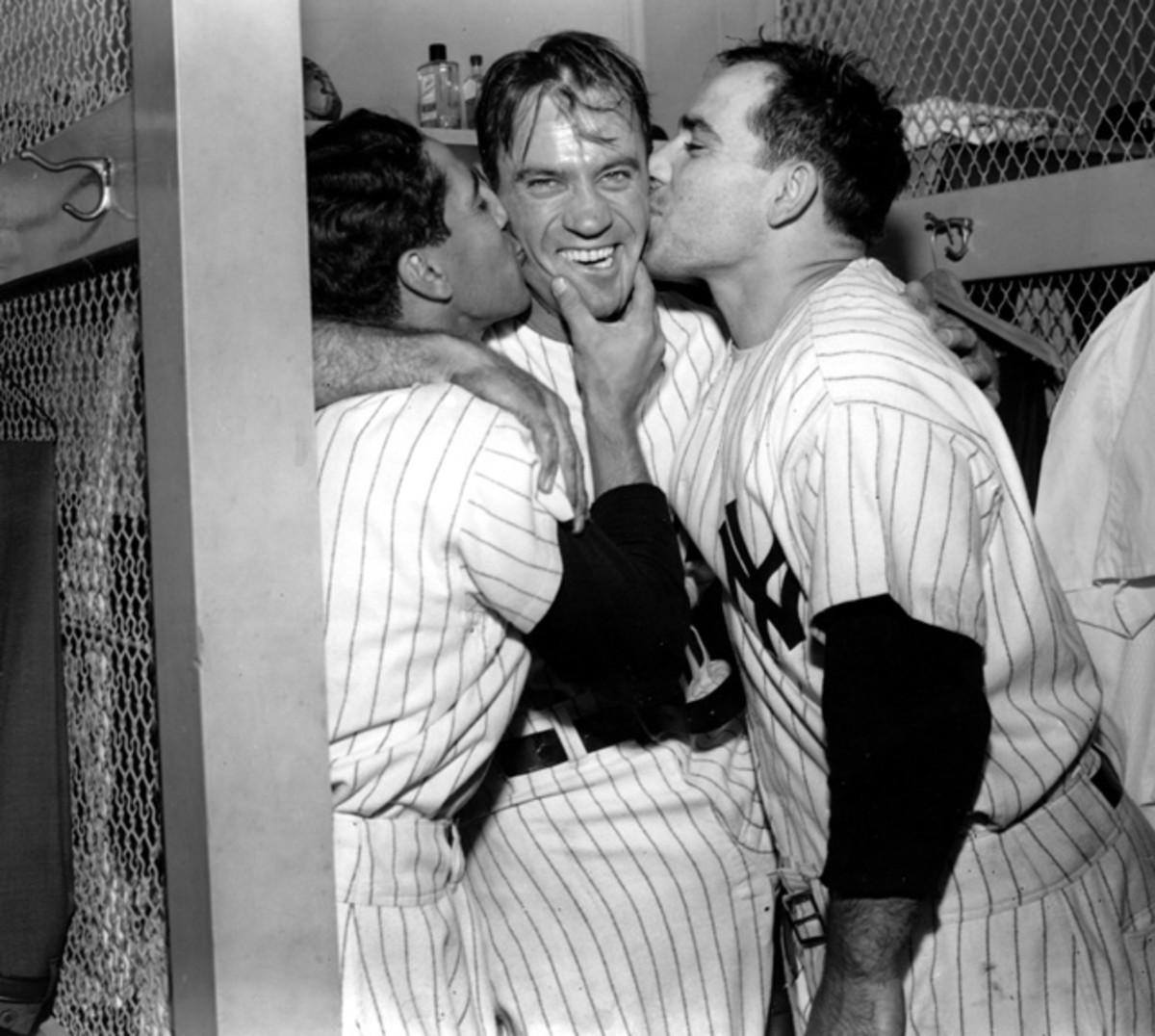 Phil Rizzuto, Yogi Berra and Hank Bauer