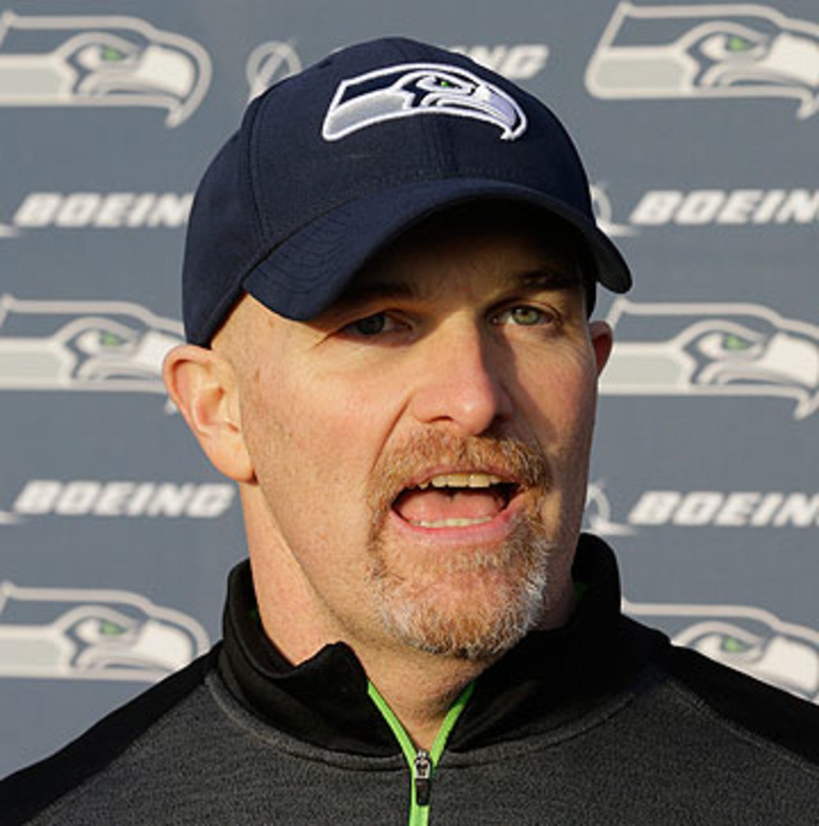 No team can offer Dan Quinn its coaching job until the Seahawks' season is over. (Ted S. Warren/AP)