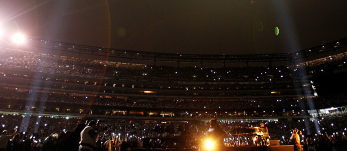 Commemorating the 10th anniversary of 9/11 at MetLife Stadium during Cowboys vs. Jets.