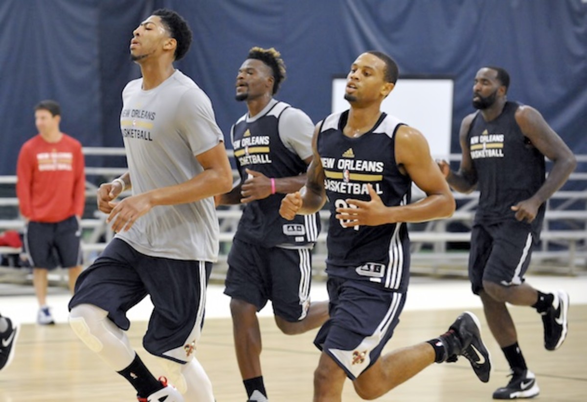 Pelicans training camp. Looks like fun. 