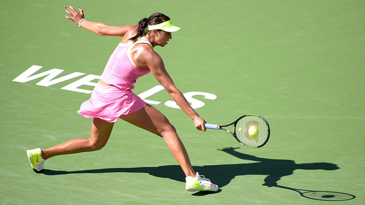 Lindsay Davenport's first oncourt coaching timeout with Madison Keys