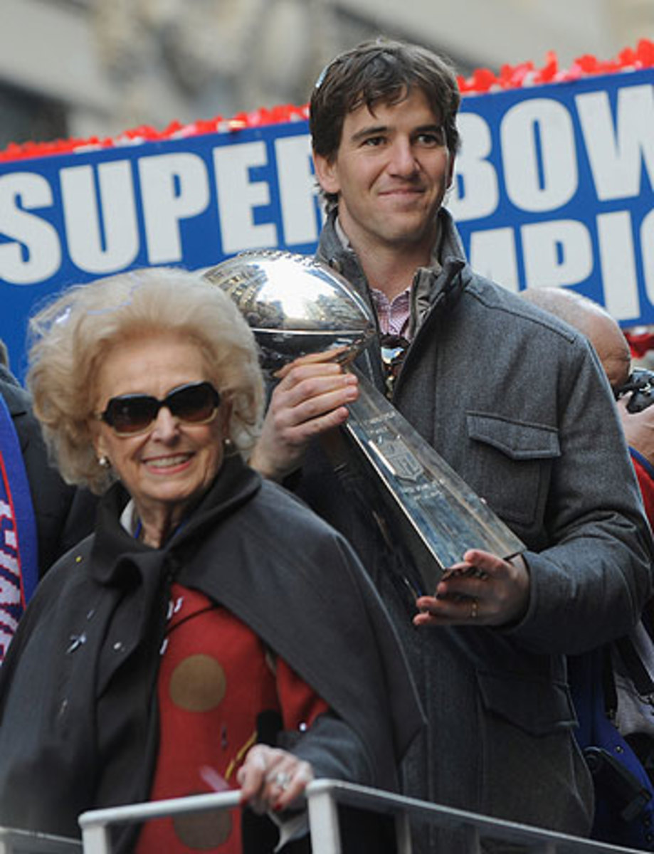 Ann Mara, with Eli Manning in 2012 (Bobby Bank/Getty Images)