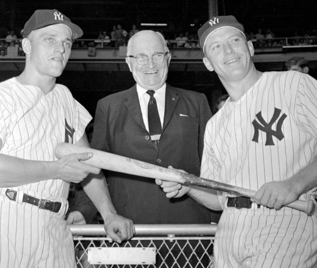 Harry S. Truman, Roger Maris and Mickey Mantle