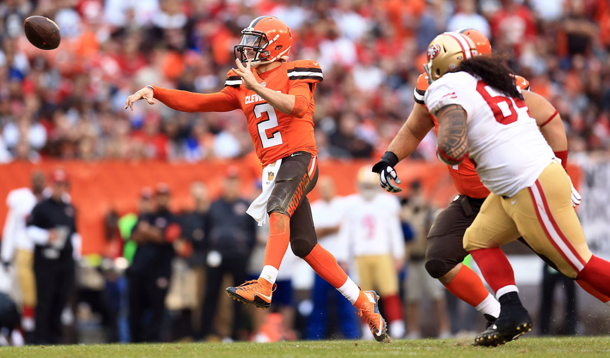 Johnny Manziel threw for 270 yards and a touchdown as the Browns beat the Niners.