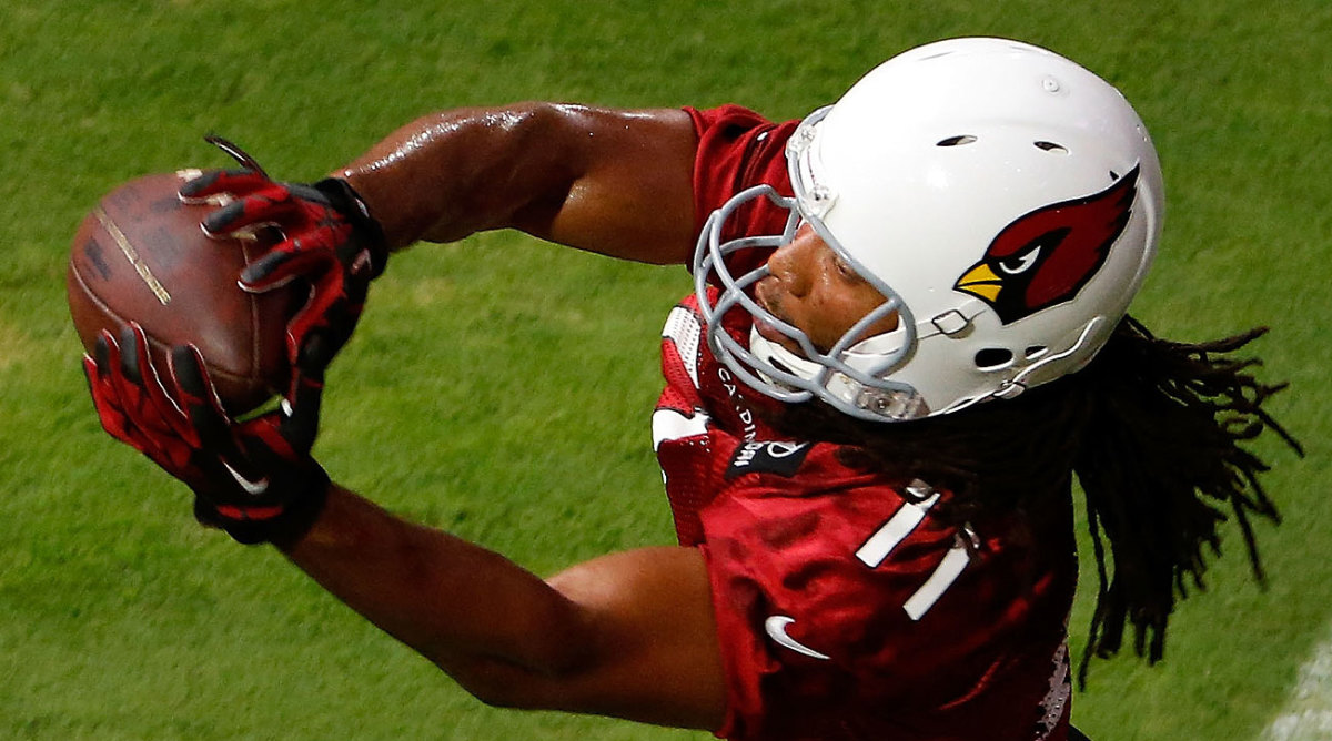 Larry Fitzgerald is currently 10th on the NFL's career receptions list and climbing.