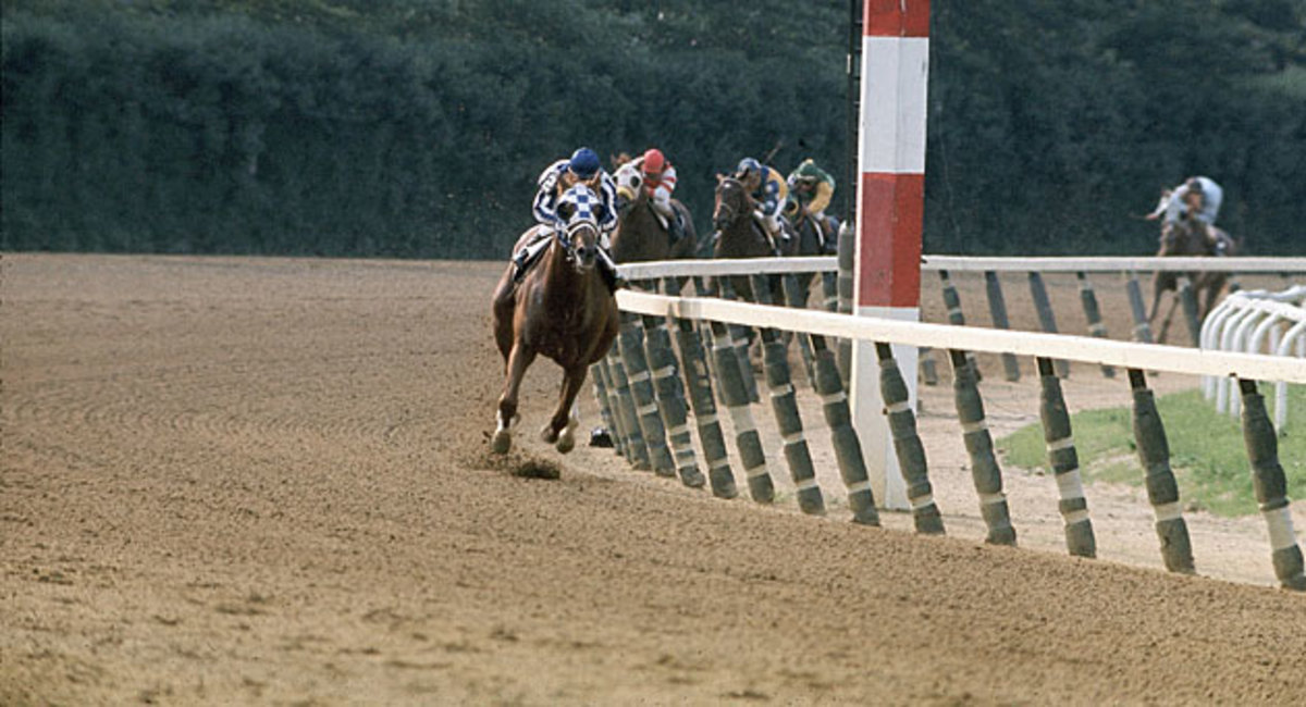 Secretariat Belmont turn