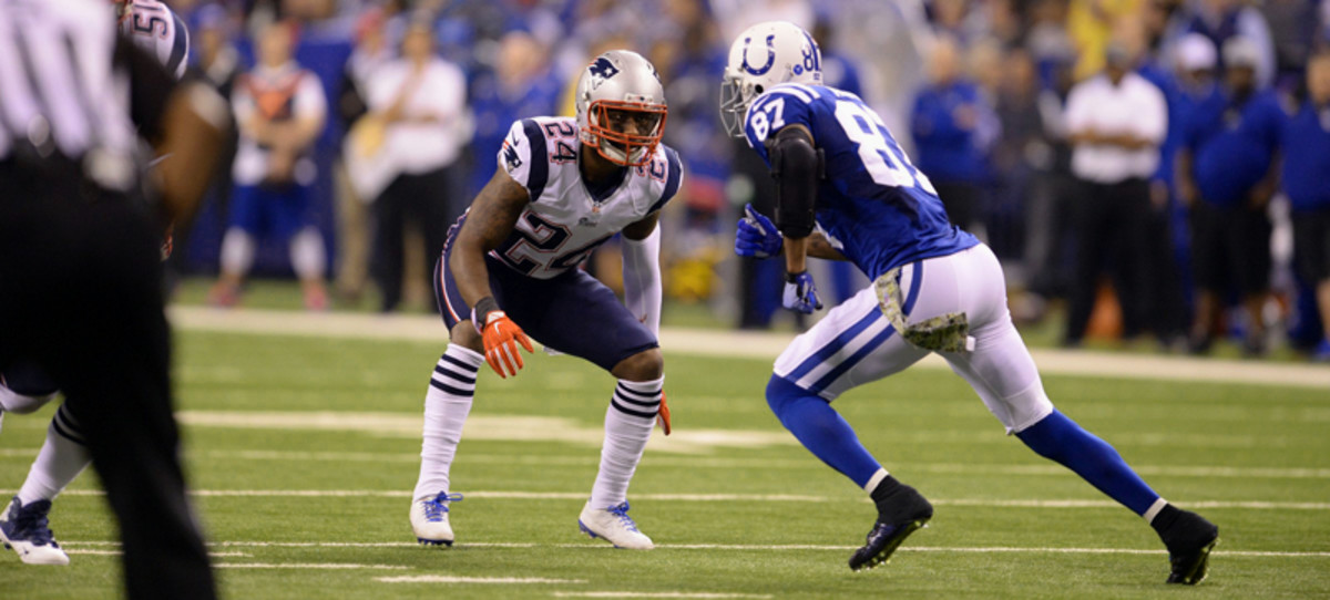 Revis going up against Colts wideout Reggie Wayne in November. (David E. Klutho/Sports Illustrated/The MMQB)