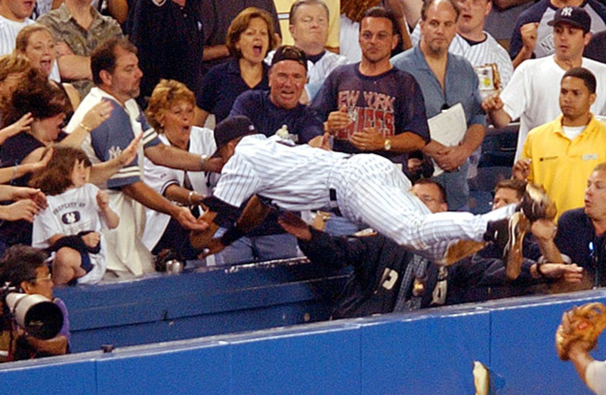 Derek Jeter's famous dive wasn't the only memorable defensive moment of the July 1, 2004 game between the Yankees and Red Sox.