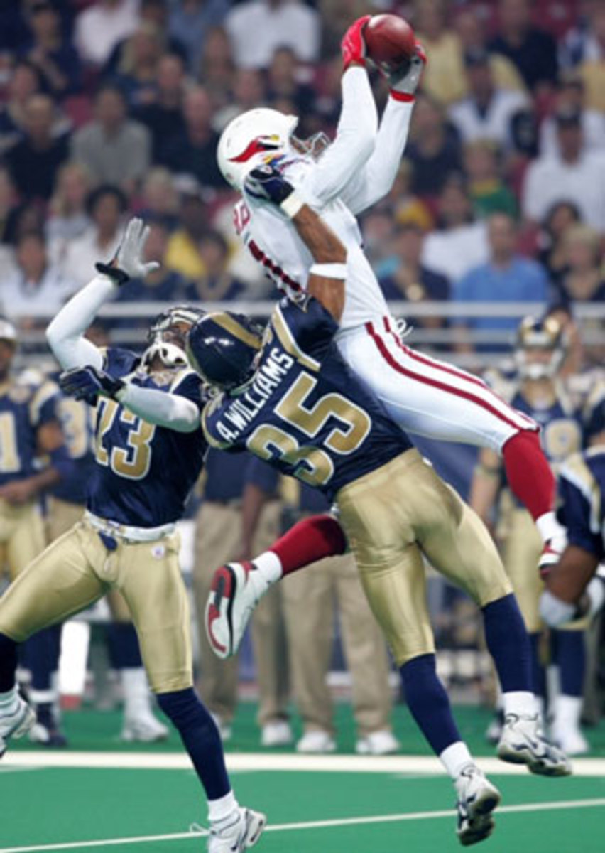 Fitzgerald's first NFL catch came against Hall of Fame cornerback Aeneas Williams in 2004.