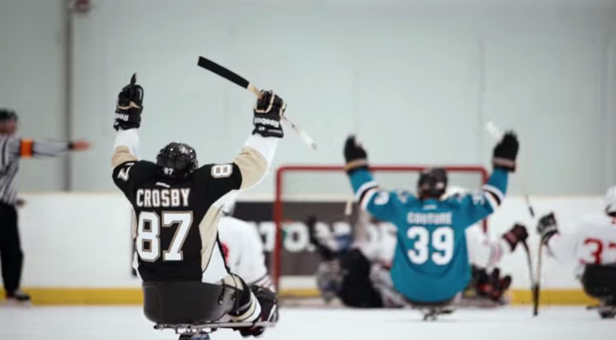 Video Sidney Crosby, Claude Giroux, other NHLers try playing sled