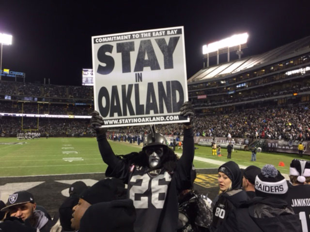 Ray Perez (aka Dr. Death) is one of thousands of Raiders fans who want to see the team remain in Oakland.